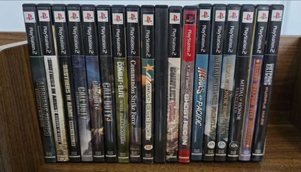 PS2 Military & War Games Lot – 18 Games – Mostly CIB – COD, Medal of Honor & More