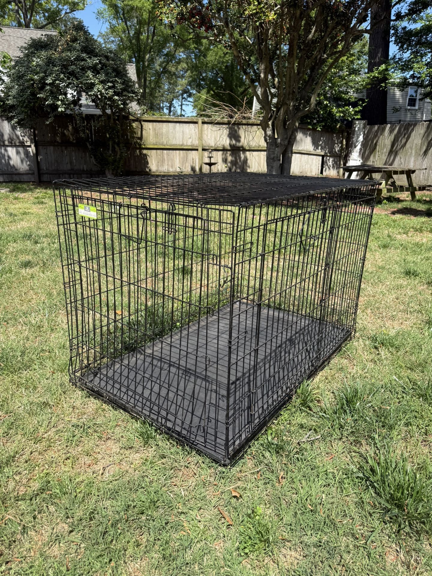 Top Paw 48” Double Door Folding crate