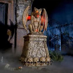 Large 5 FOOT TALL LED Gargoyle Tombstone - Built Sturdy And Solid - HUGE BOX - NEW IN BOX