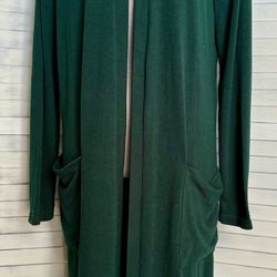 Green Cardigan/Duster, Large 