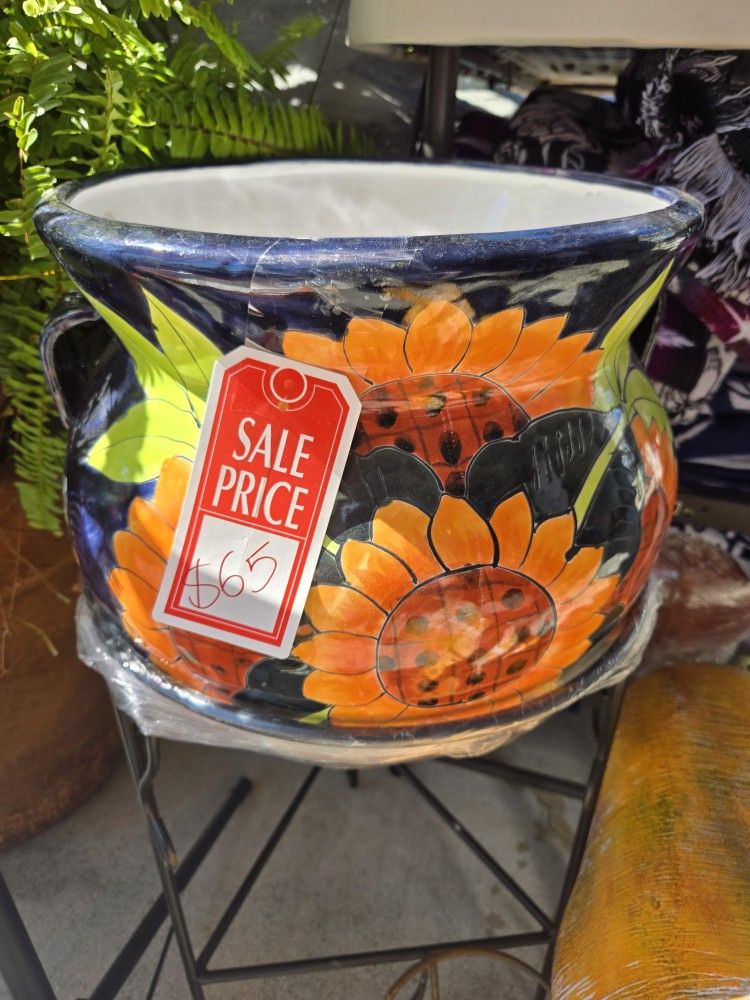 Talavera Flower Pot