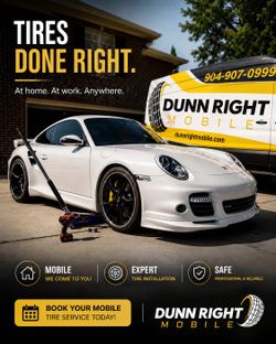 Moblie tire and oil change