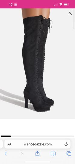 Black Thigh High Boots