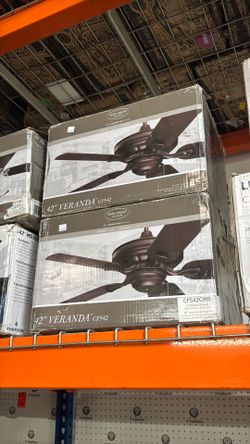 Kathy Ireland Home 42” Veranda Ceiling Fan Oil Rubbed Bronze CF542ORB | $49