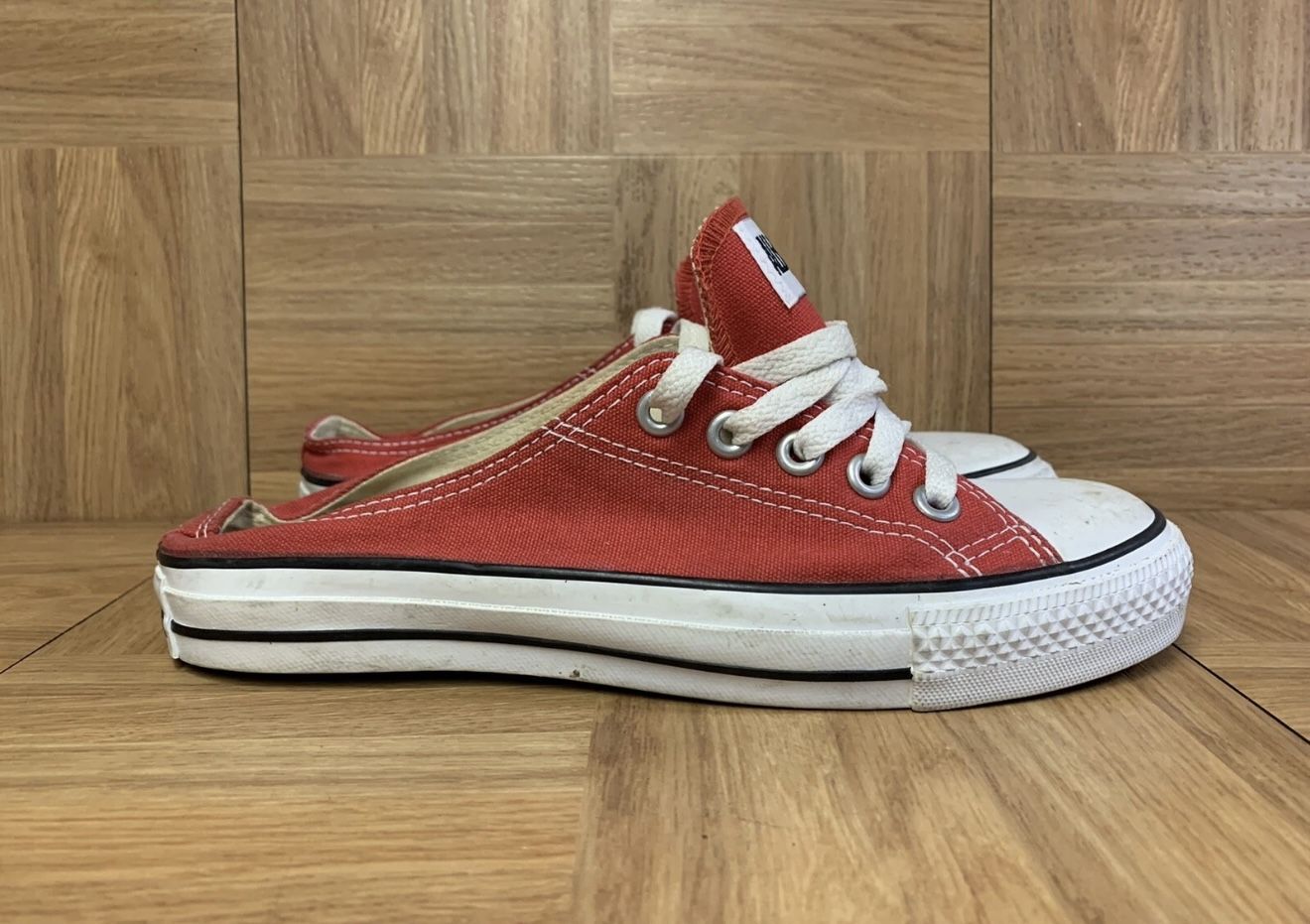 Red Converse Mule Sneakers