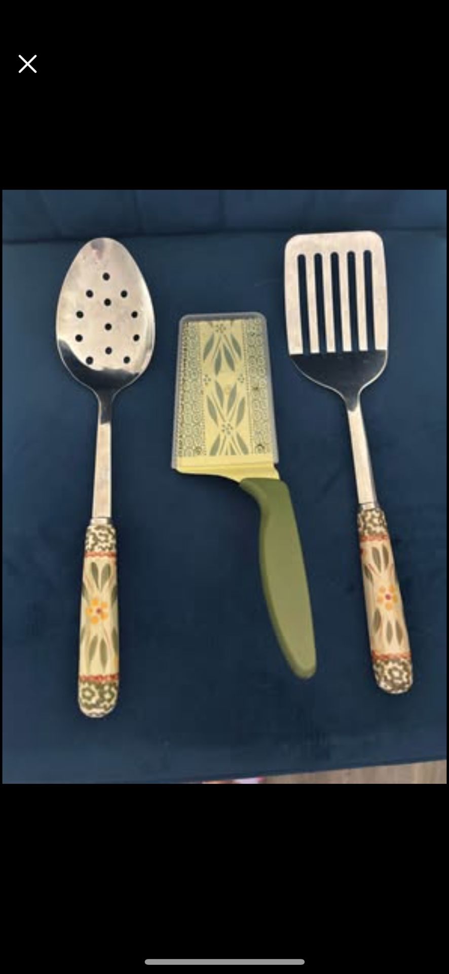 NEW Vtg set of 3 Temp-tations Cooking Utensils