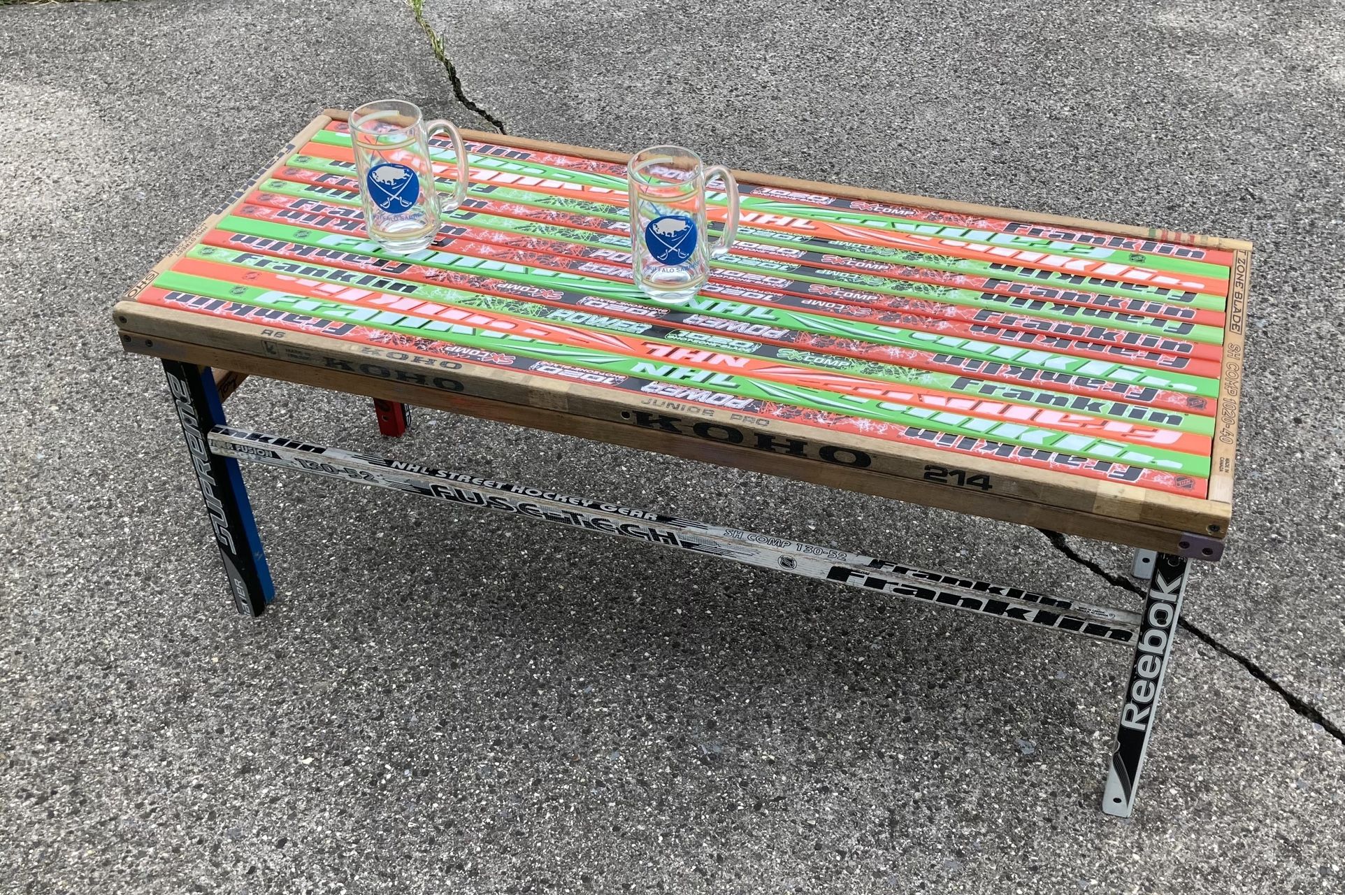 Hockey Stick Coffee Table