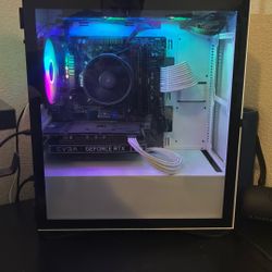 PC Gaming Computer With Keyboard, Mouse, Headset, And Microphone 