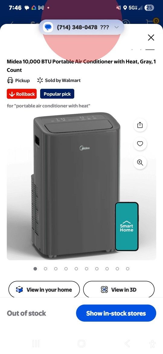 MIDEA Portable A/C with Heat (BRAND NEW)⁹