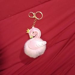 🩷 New Keychain - Pink Glitter Swan.. Still Available 