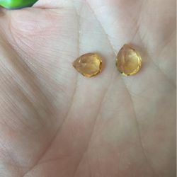 Citrine GemstoneS one pair