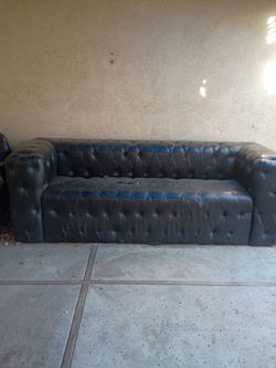 ($50obo) Long Black Bar Couch