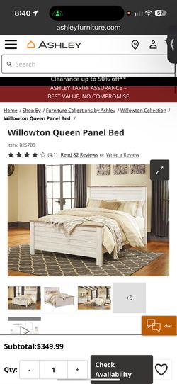 Willowton Queen Bed Frame