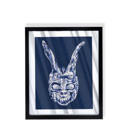 Custom Art Piece of Donnie Darko on black frame