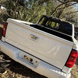 White 2017 Chevy Silverado selling for parts only