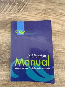 APA Publication Manual