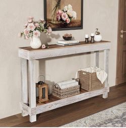 Farmhouse Rustic Console Table