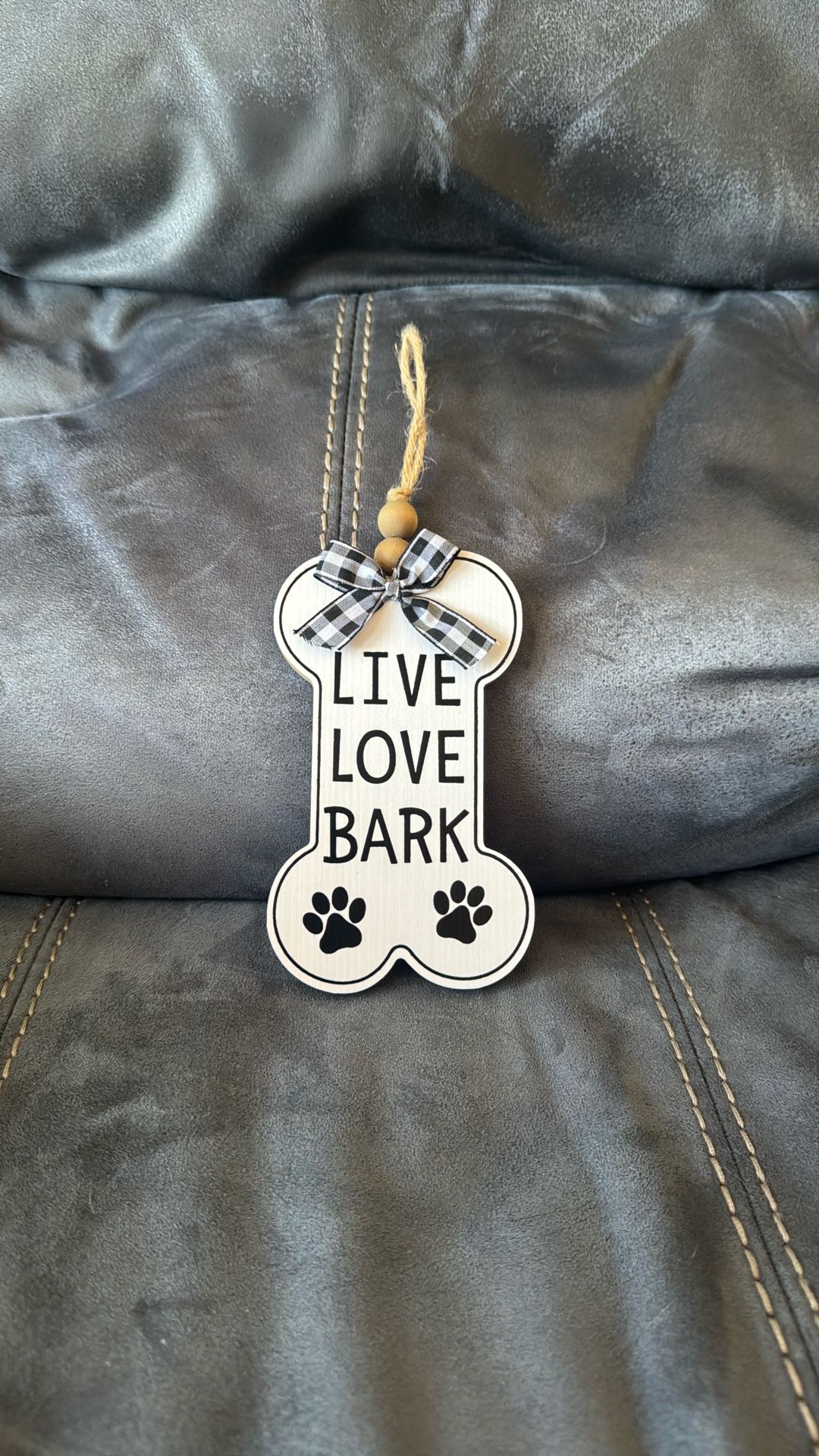 New With Tags Live Love Bark Dog Bone Wood Sign From Hobby Lobby Hanging Decoration