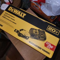 Firm Price🛑 Dewalt 20v Xr 6.0 Batt & Fast Charger. New. Precio Firme 🛑 