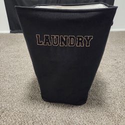 black laundry tote new
