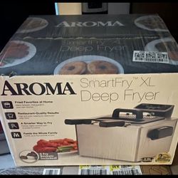 AROMA SmartFry XL Deep Fryer 4-Qt 3 Baskets