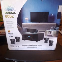 ENIGMA 600X HOME THEATER  6 PIECE SURROUND SYSTEM