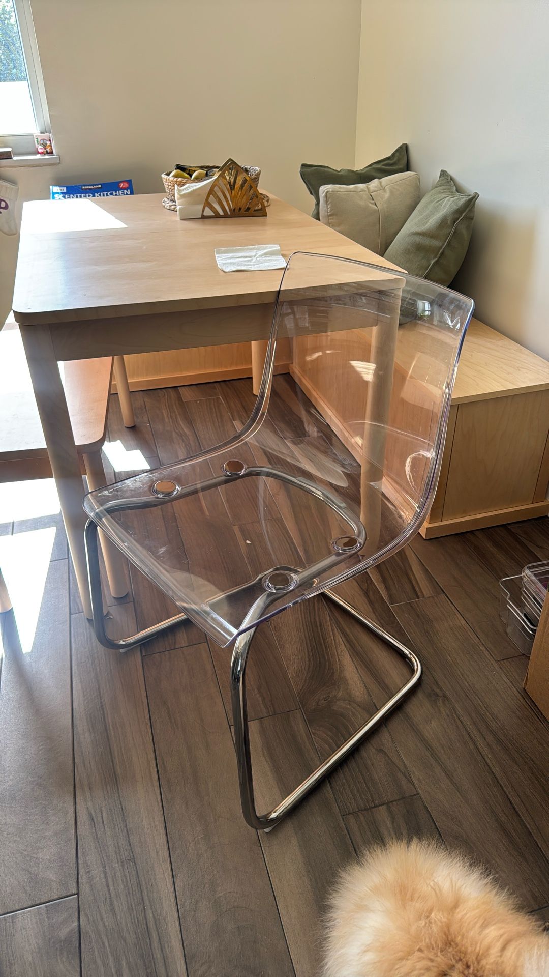 Clear dinning Chairs