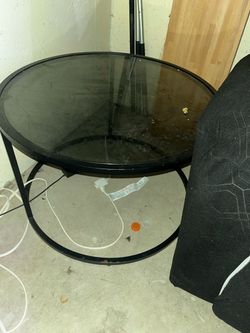 Glass center coffee table