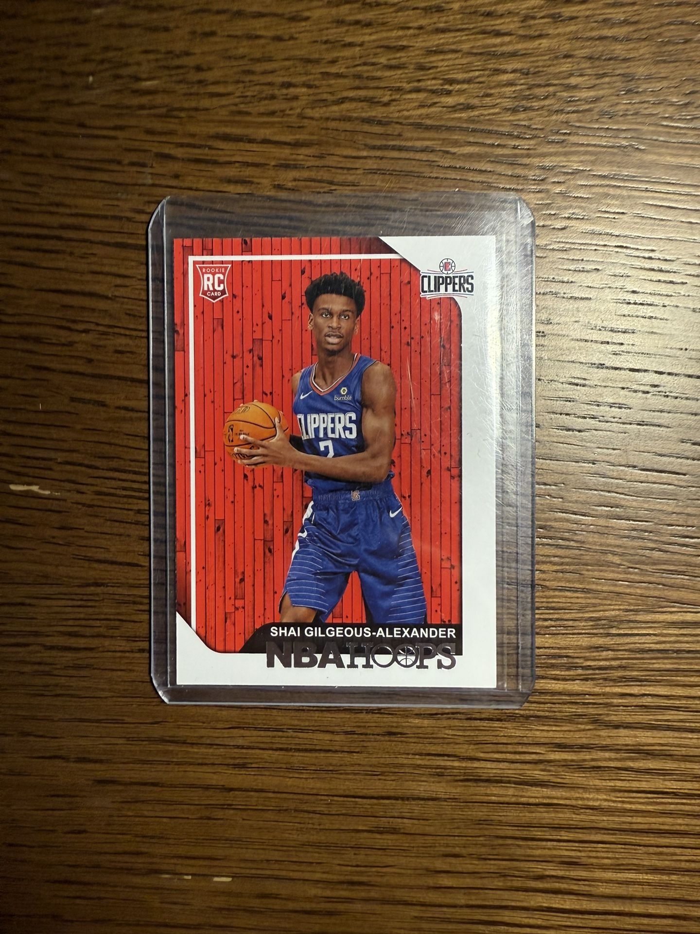 SHAI GILGEOUS-ALEXANDER NBA HOOPS ROOKIE CARD