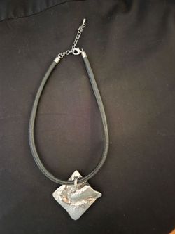 Silver toned necklace