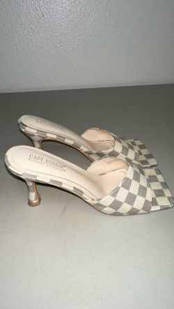 Cape Robbin Checkered Kitten Heel Mules