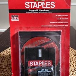 NEW Staples Floppy and CD Driver Cleaner just $3 xox