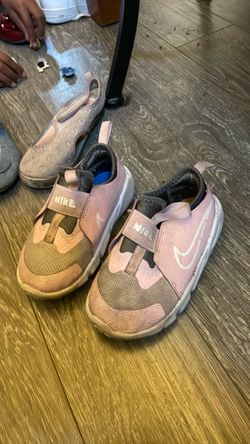 9c pink Nike slip ons