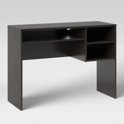 Black IKEA desk