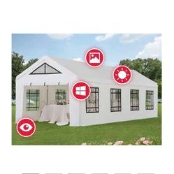 Sunjoy 30' x 12' White Outdoor Canopy Party Tent $1,100