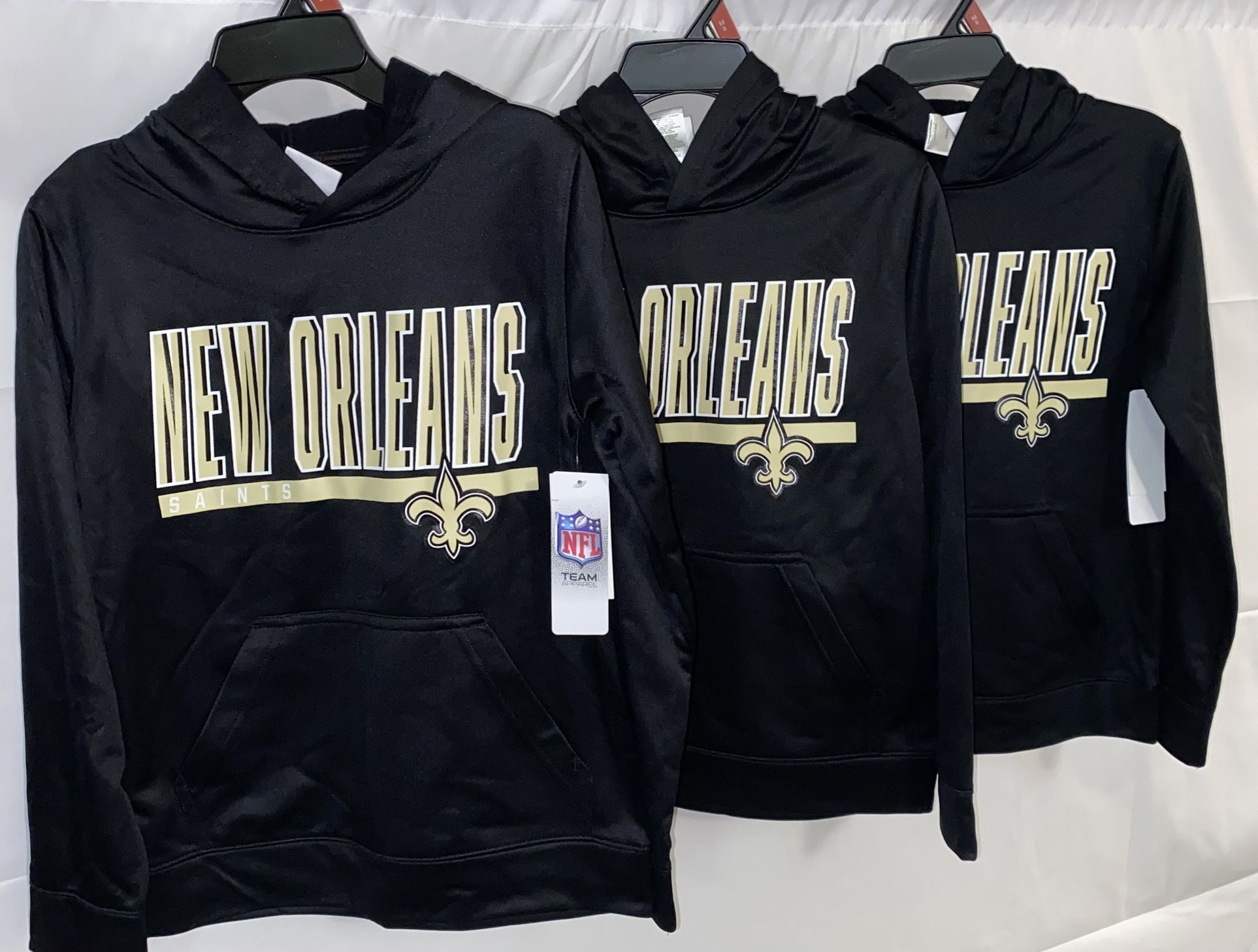 New Orlean’s Saints 100% Polyester Hoodie Medium 3pk