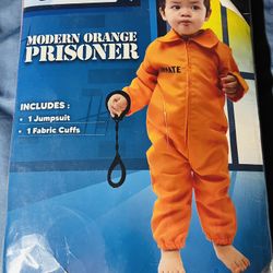 Modern Orange Prisoner (with Fabric Cuffs)