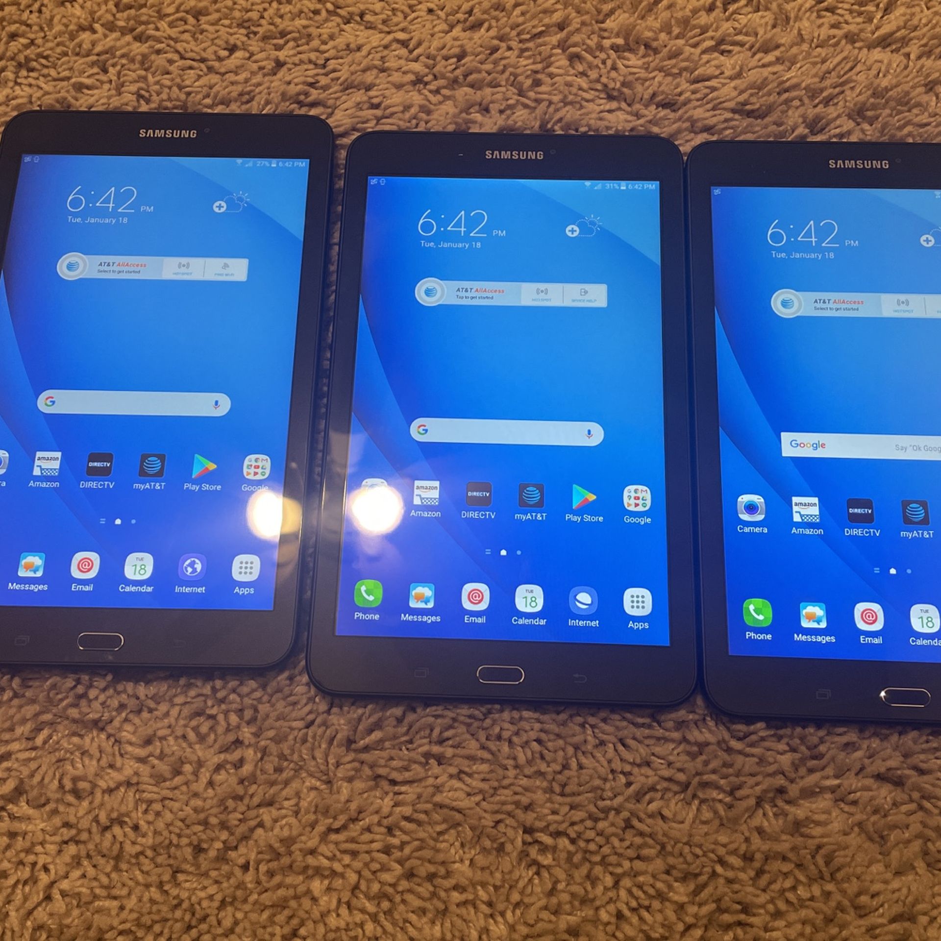 Brand New Samsung Galaxy Tab E With sim Card And Memory Slot for Use In USA and Overseas ($110 each )