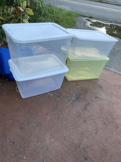 4 Storage Bin For Garage, Room, Playroom Or Classroom