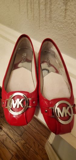 Red Michael Kors flats size 5