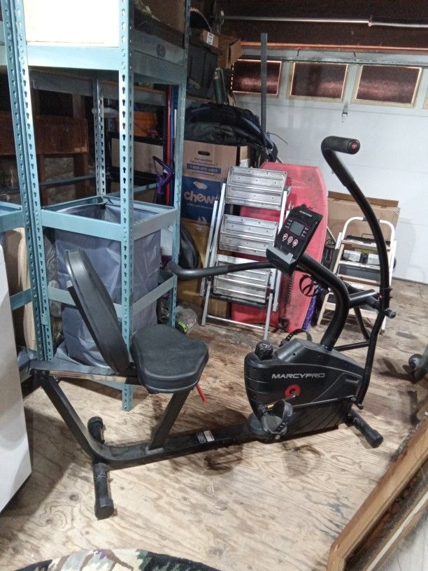 MarcyPro Recumbent Elliptical Bike