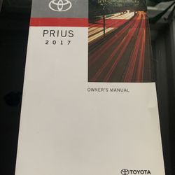 PRIUS 2 0 1 7 OWNER'S MANUAL @)TOYOTA