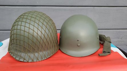Authentic WW2 Military Steel Helmet with Liner