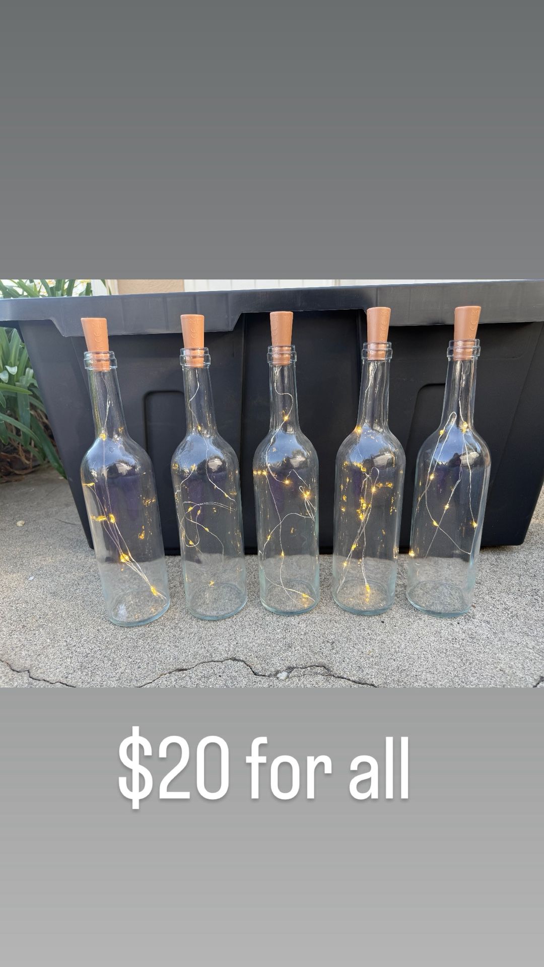 Wine Bottle Decor With Lights