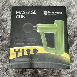 Texas Health Resources Massage Gun with 4 Attachments 6 Level Variable Vibration