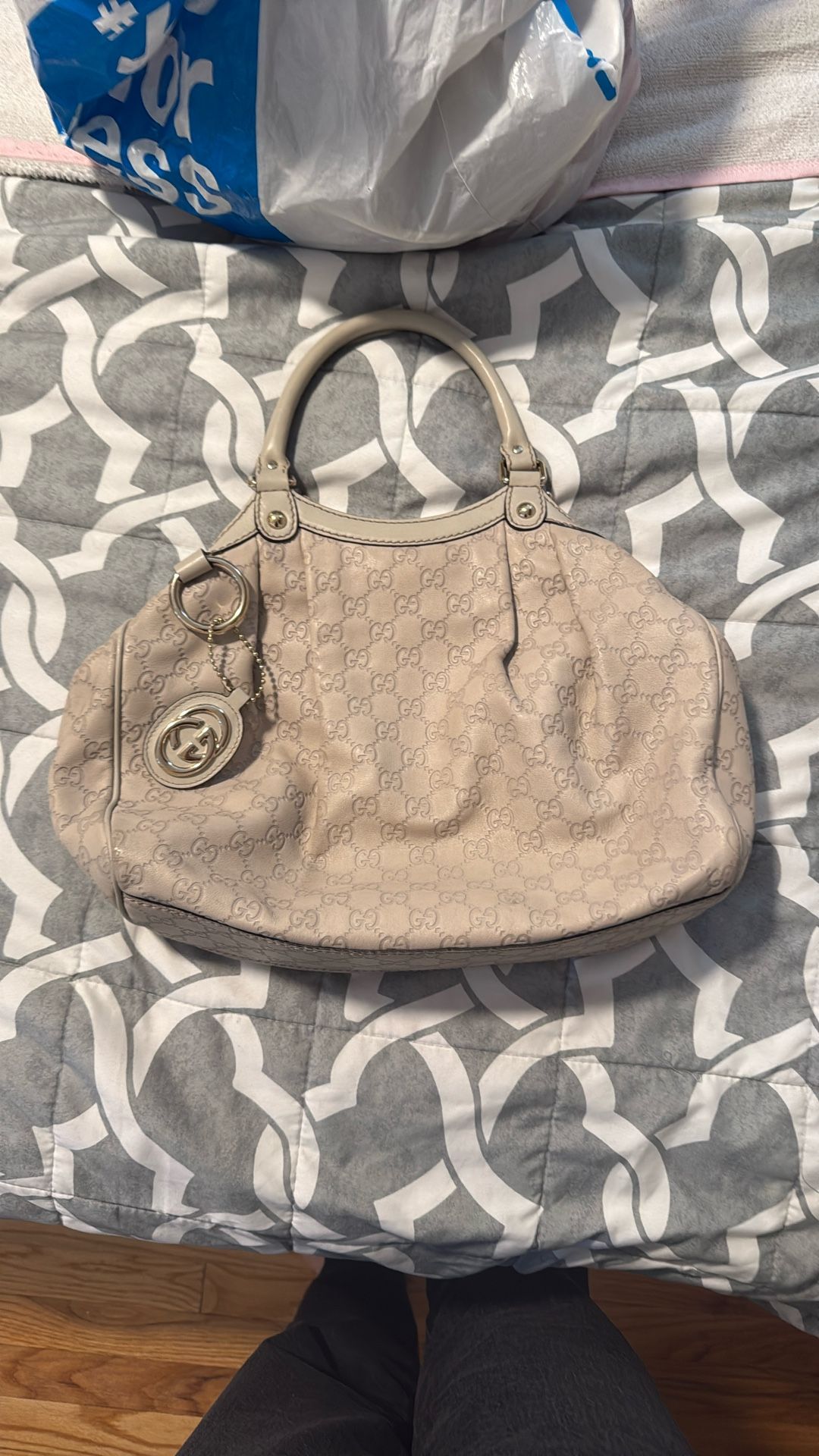 Cream Guccissima Sukey Tote GUCCI