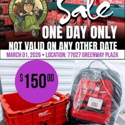 ONE DAY ONLY: Milwaukee PACKOUT Crate & Jobsite Backpack Bundle