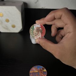 2024 Mexican Libertad Colorized 1 OZ Copper Round Coin