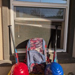 Youth Baseball Bat & Helmet And Bat Pack!