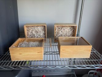 Storage Boxes with Transparent Sliding Lid